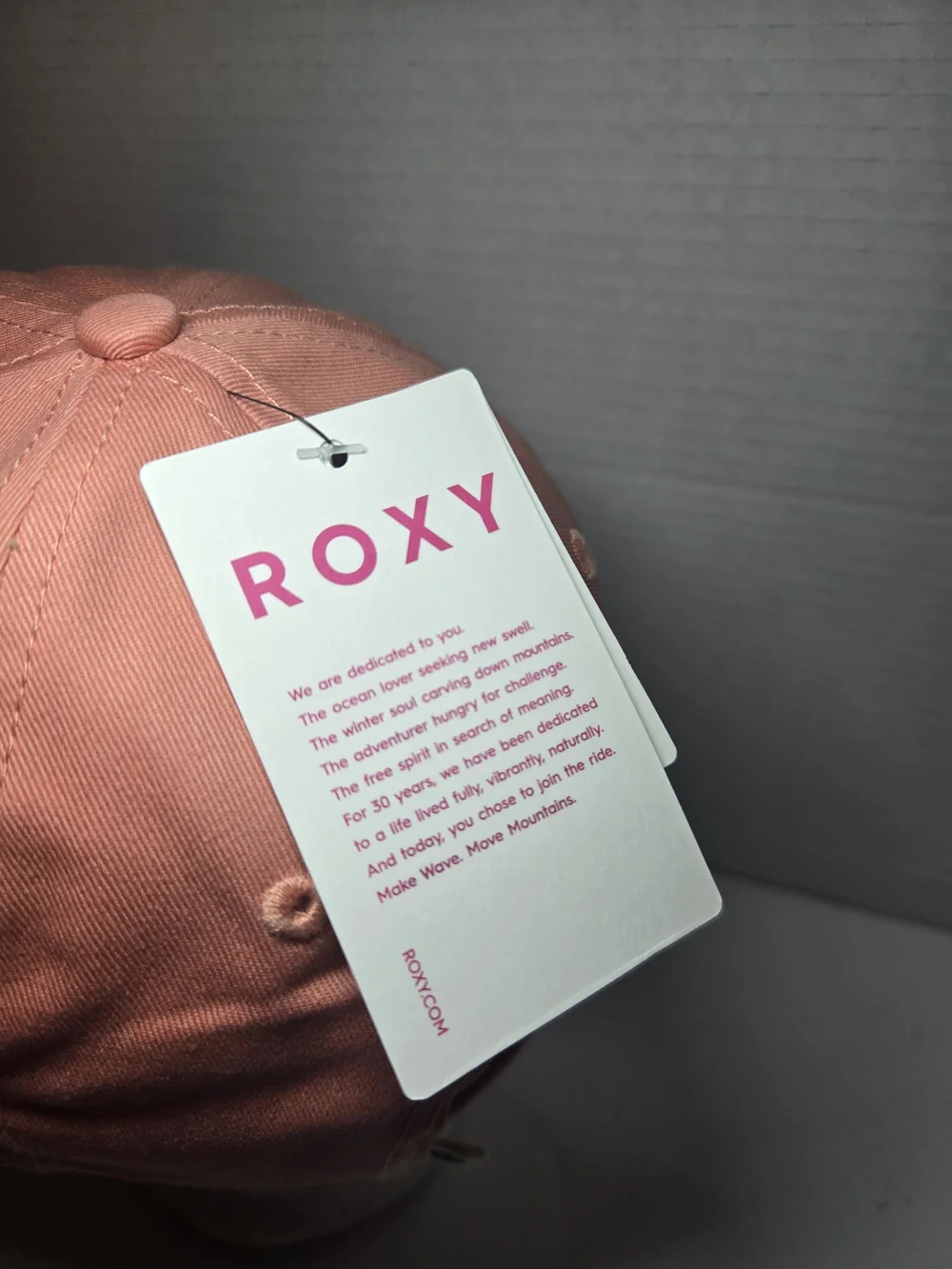 Pink Script Roxy Baseball Cap - Picture 5 of 6